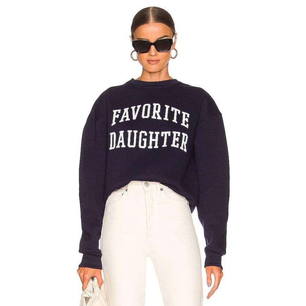 Favorite Daughter Navy Collegiate Sweater